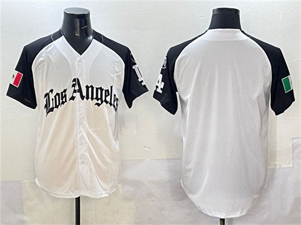 Los Angeles Dodgers Blank Team Big Logo White Black Mexico 2025 LA Gothic Style