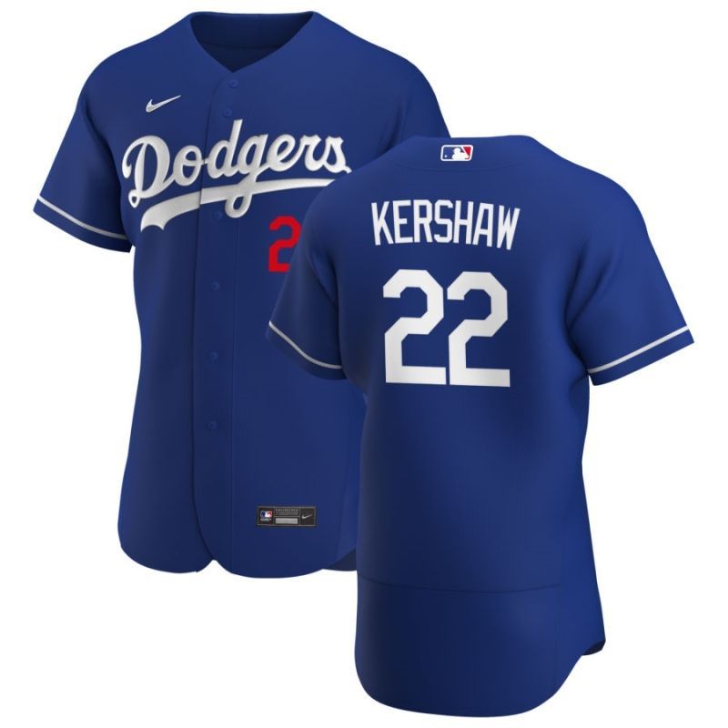 Los Angeles Dodgers Clayton Kershaw 22 2020 Mlb Navy Blue Jersey