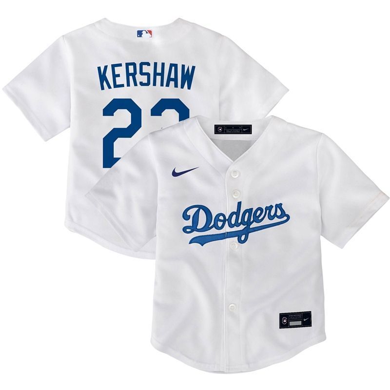 Los Angeles Dodgers Clayton Kershaw 22 2020 Mlb White Jersey