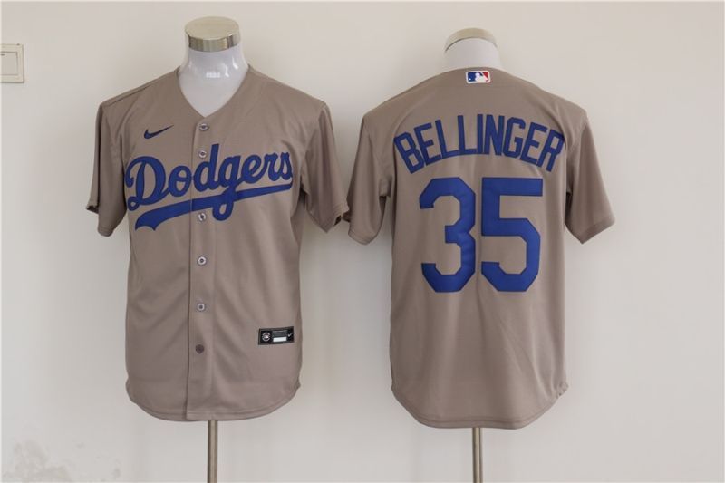 Los Angeles Dodgers Cody Bellinger 35 2020 Mlb Grey Jersey