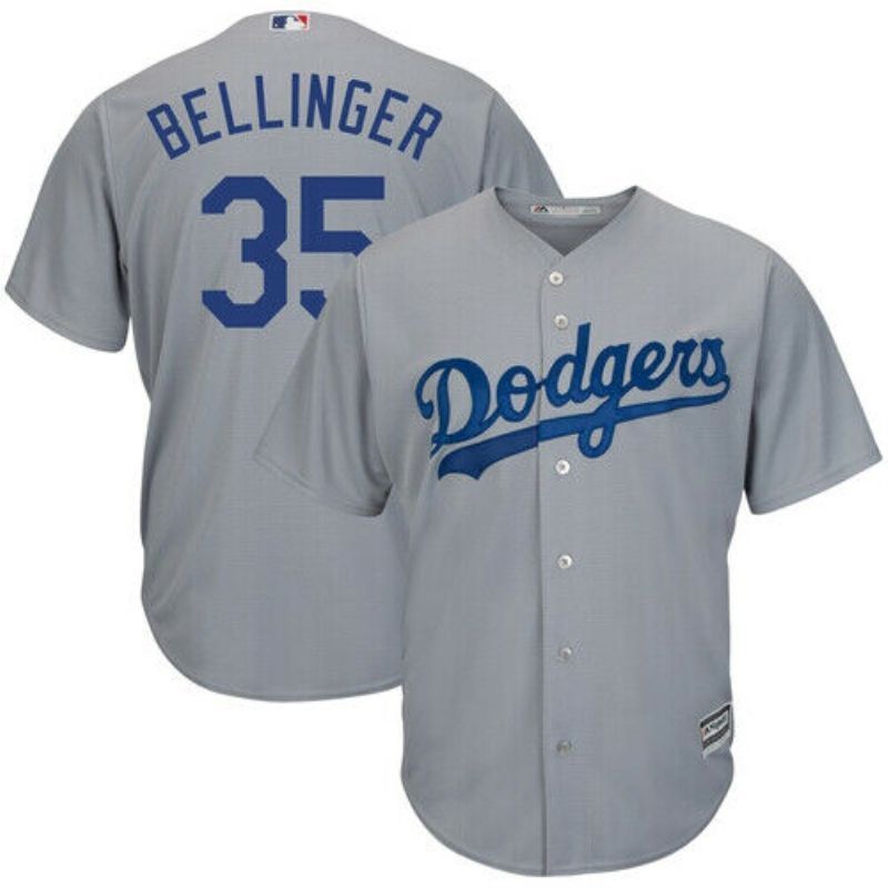 Los Angeles Dodgers Cody Bellinger 35 2020 Mlb Light Grey Jersey