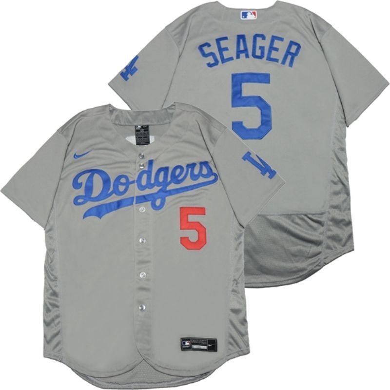 Los Angeles Dodgers Corey Seager 5 2020 Mlb Silver Jersey