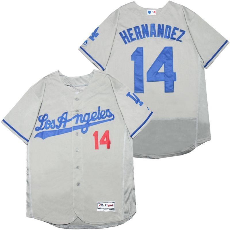 Los Angeles Dodgers Enrique Hernandez 14 2020 Mlb Silver Jersey