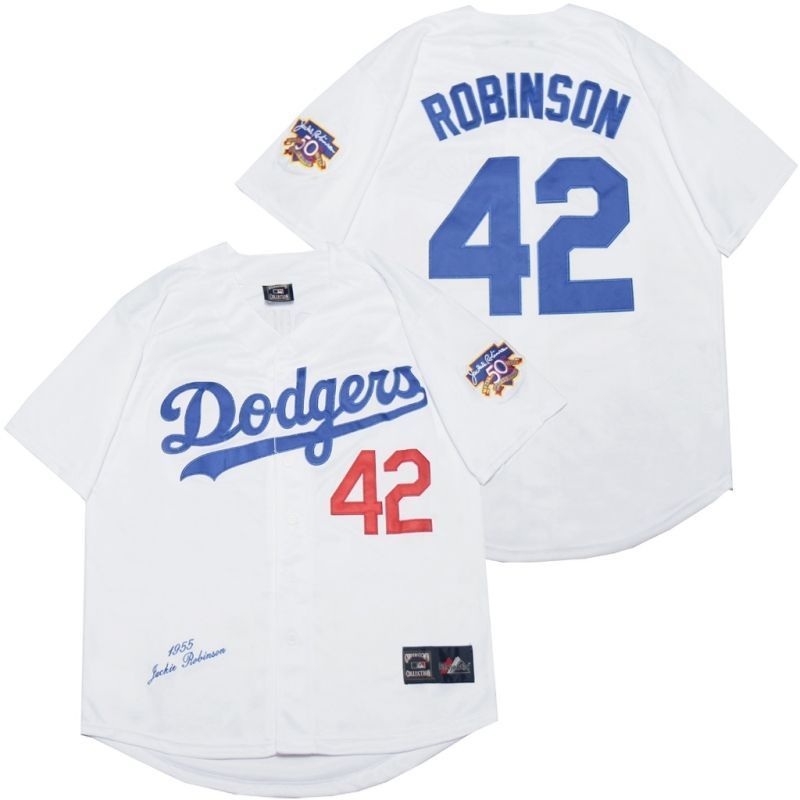 Los Angeles Dodgers Jackie Robinson 42 2020 Mlb White Jersey