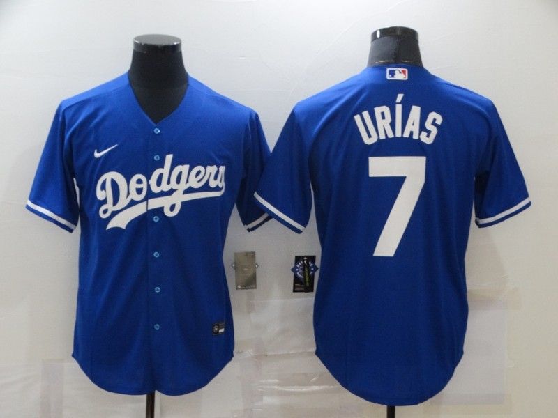 Los Angeles Dodgers Julio Urias 7 2020 Mlb Navy Blue Jersey