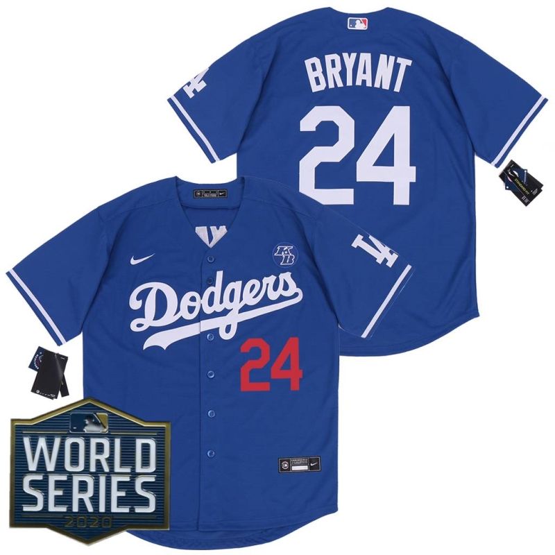 Los Angeles Dodgers Kobe Bryant 24 2020 Mlb Blue Jersey