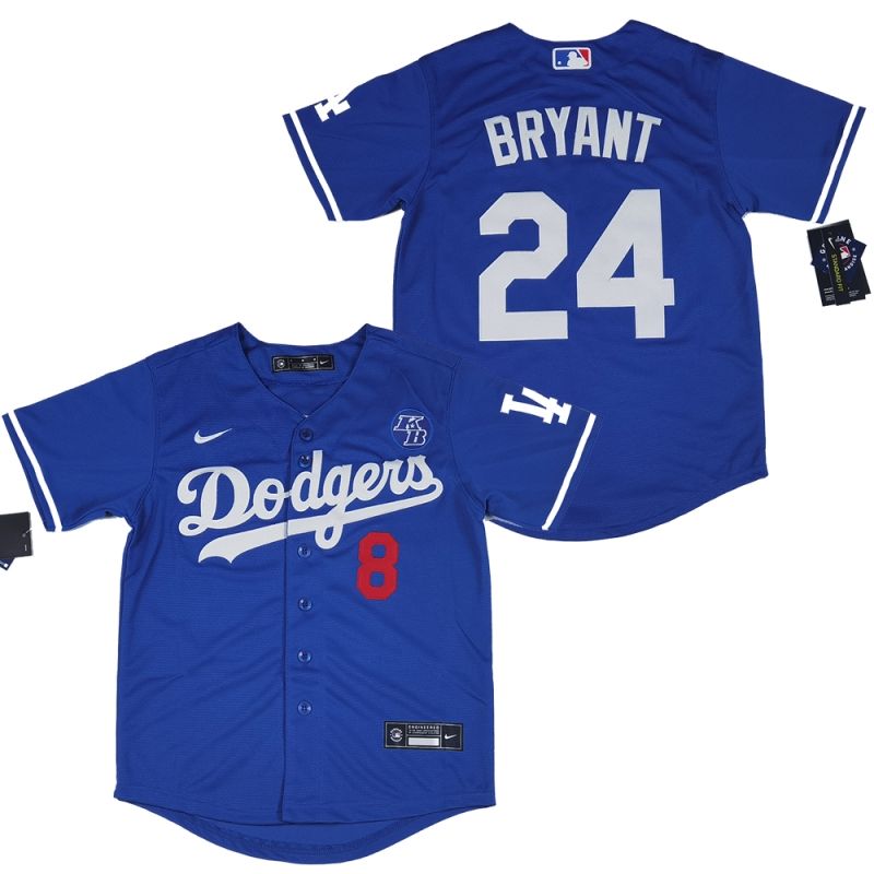 Los Angeles Dodgers Kobe Bryant 24 2020 Mlb Navy Blue Jersey