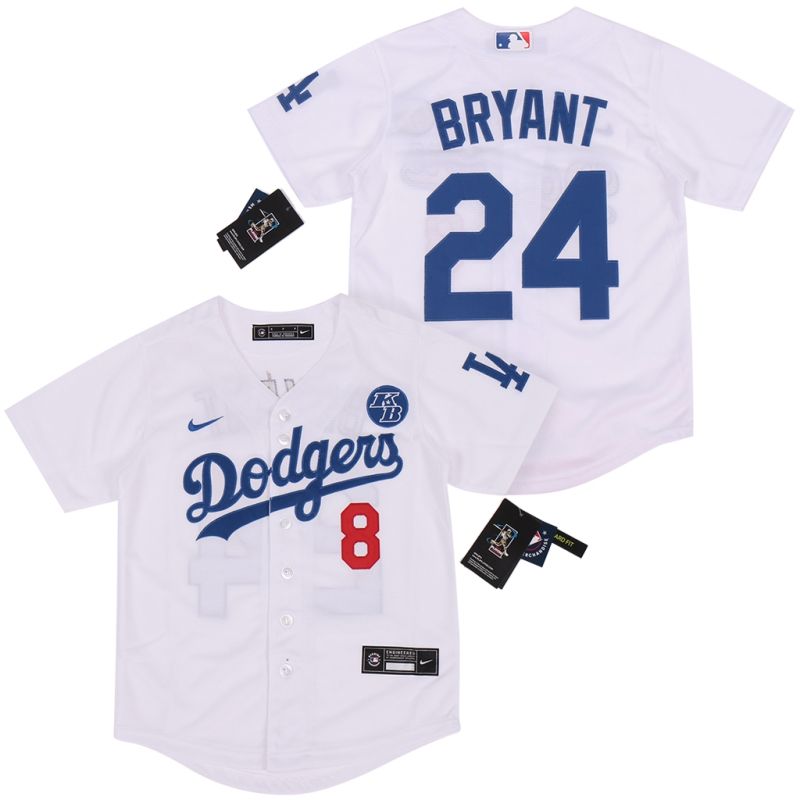 Los Angeles Dodgers Kobe Bryant 8 2020 Mlb White Jersey