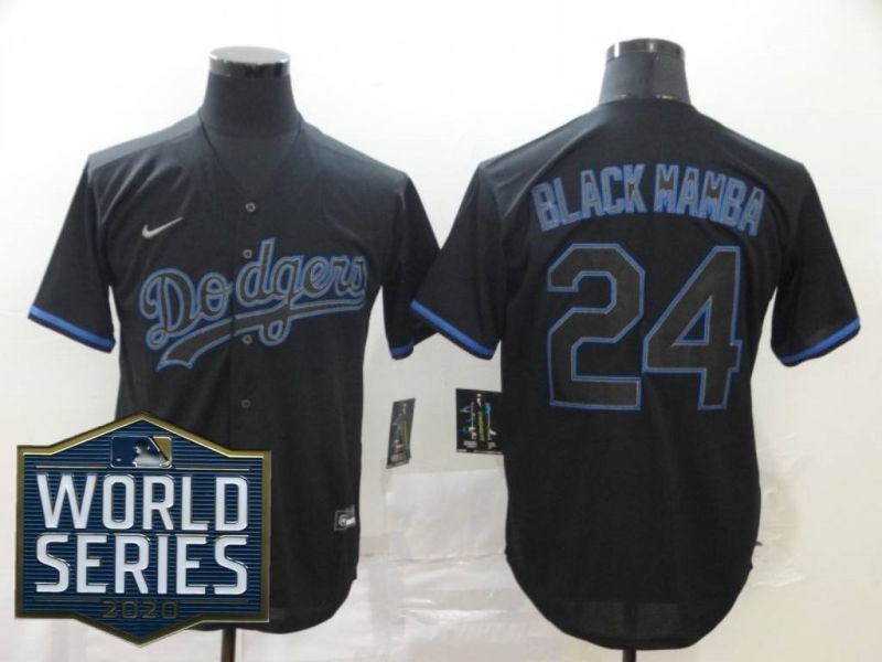 Los Angeles Dodgers Kobe Bryant Black Mamba 24 2020 Mlb Black Jersey