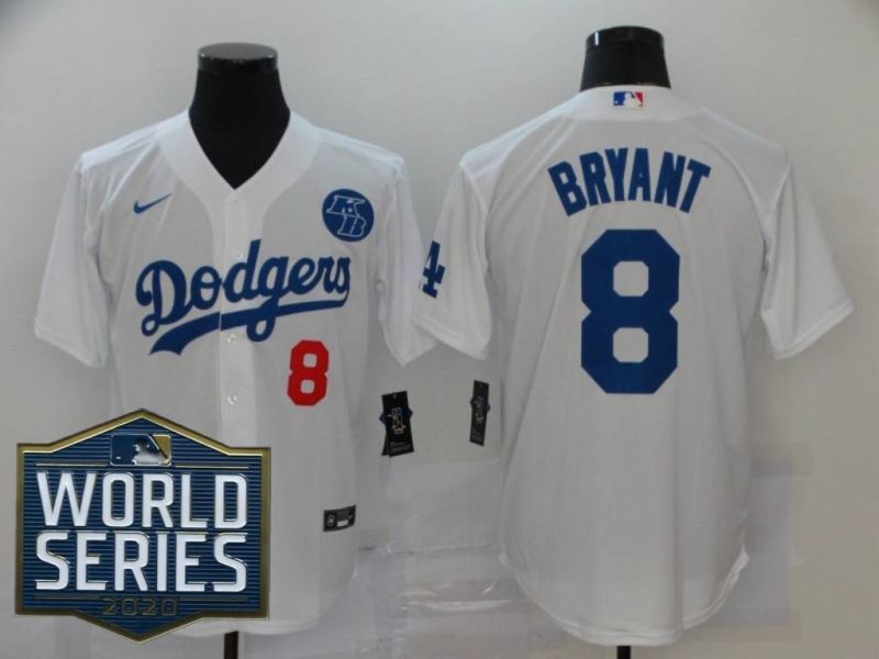Los Angeles Dodgers Kris Bryant 8 2020 Mlb White Jersey