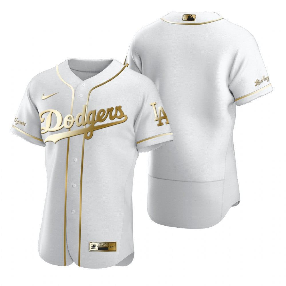 Los Angeles Dodgers Mlb Golden Brandedition White Jersey Gift For Dodgers Fans