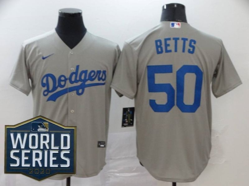 Los Angeles Dodgers Mookie Betts 50 2020 Mlb Gold Jersey