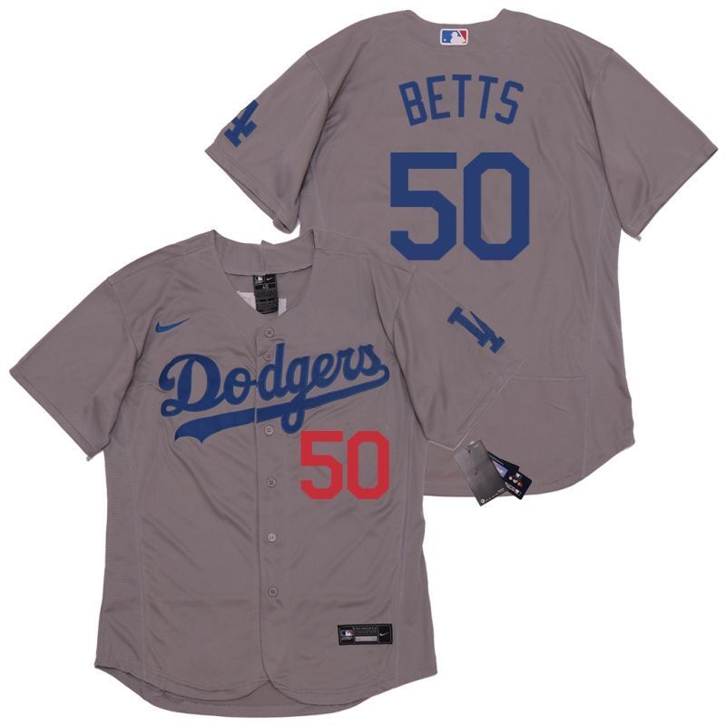 Los Angeles Dodgers Mookie Betts 50 2020 Mlb Light Plum Jersey