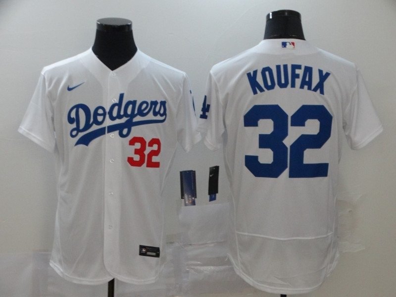 Los Angeles Dodgers Sandy Koufax 32 2020 Mlb White Jersey