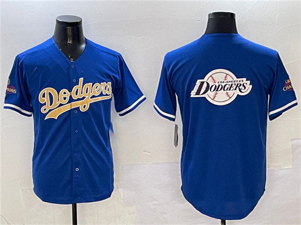 Los Angeles Dodgers Team Big Logo Royal 2025 Gold Collection Limited Stitched Ba