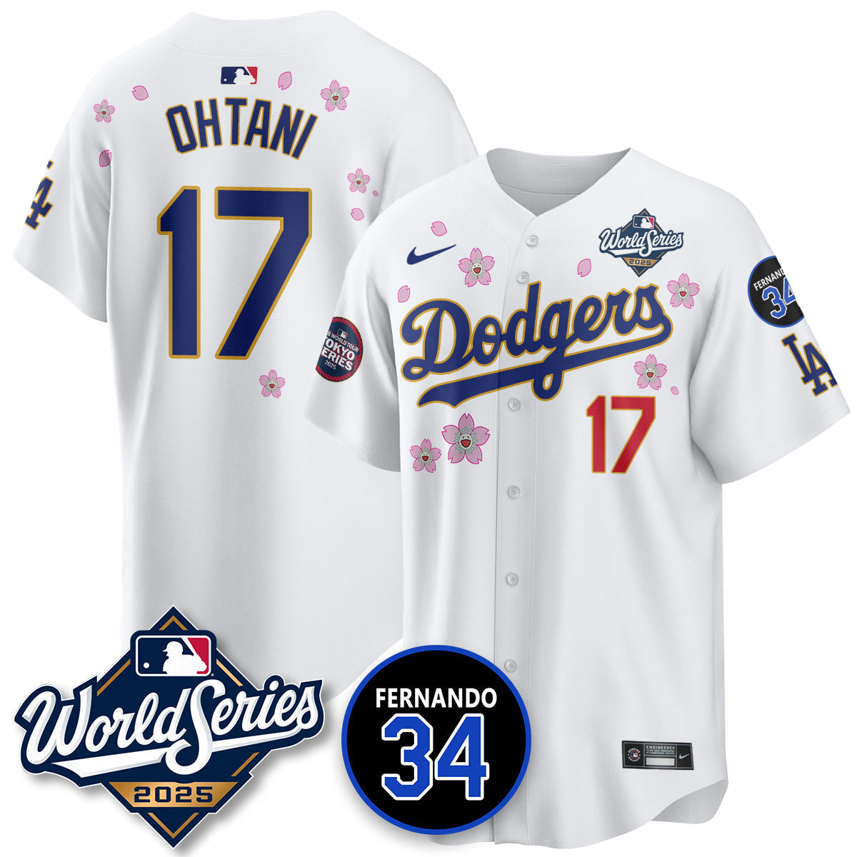 Los Angeles Dodgers Tokyo Series 2025 NL Champions Jersey All Stitched