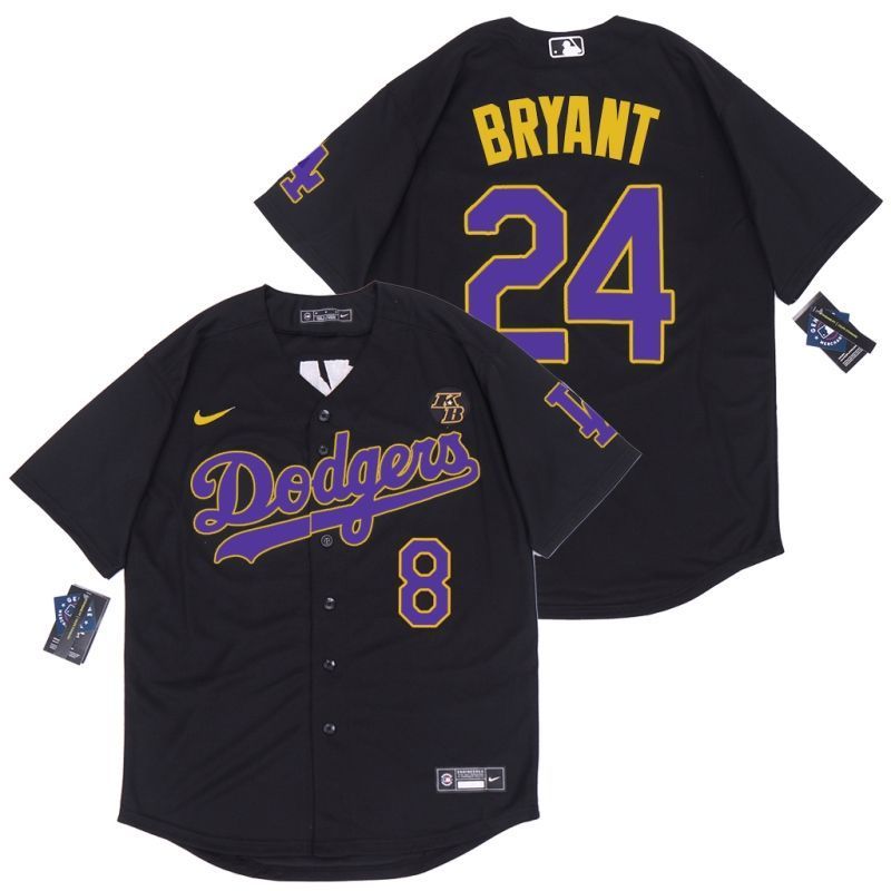Los Angeles Dodgers Tribute Kobe Bryant 24 2020 Mlb Black Jersey