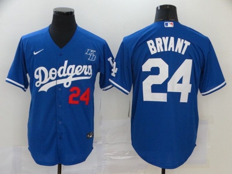 Los Angeles Dodgers Tribute Kobe Bryant 24 2020 Mlb Navy Blue Jersey