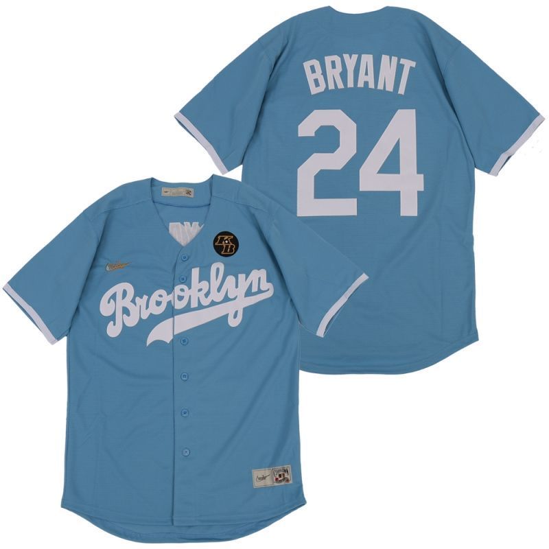 Los Angeles Dodgers Tribute Kobe Bryant 24 2020 Mlb Steel Blue Jersey