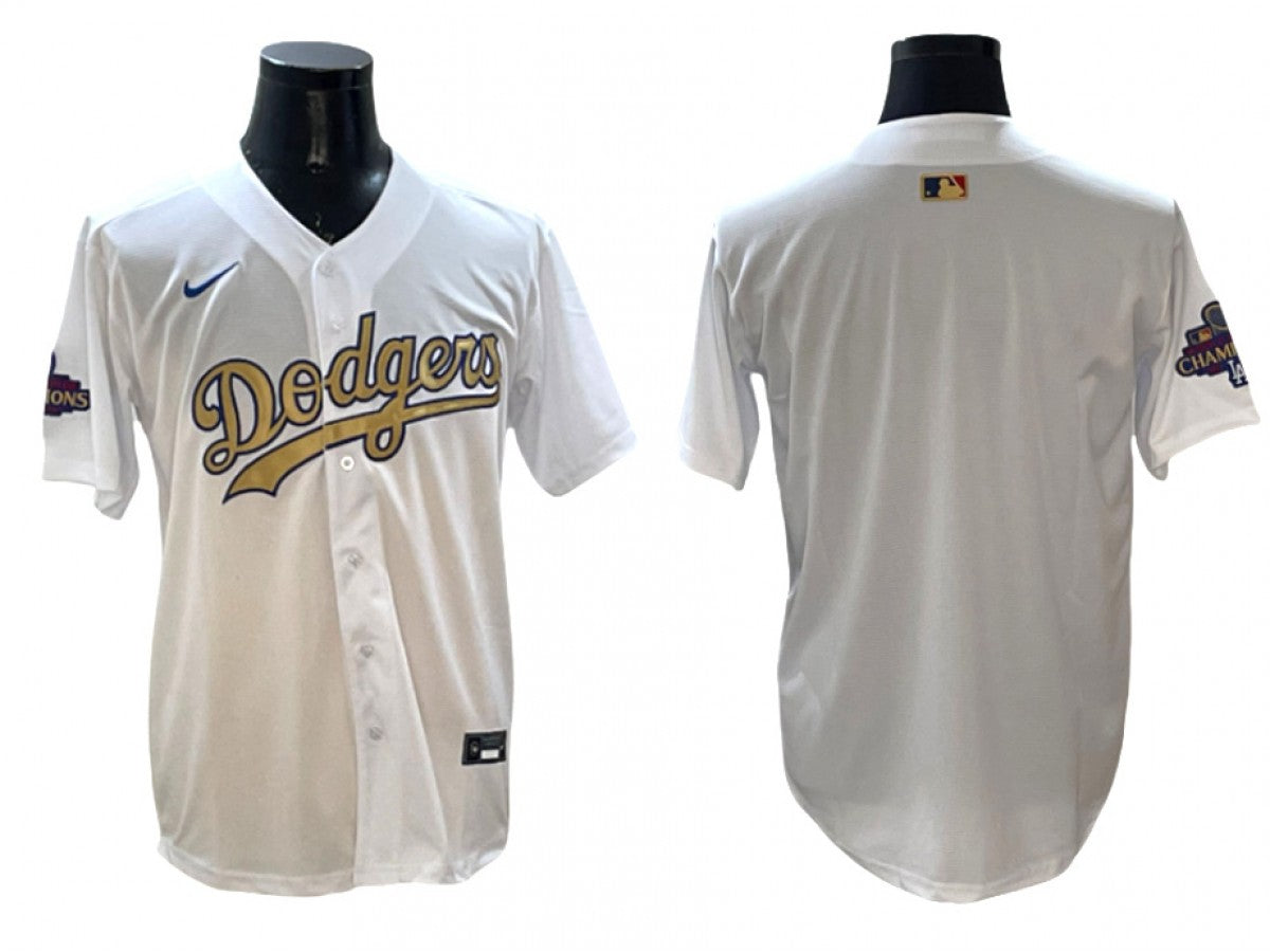 Los Angeles Dodgers White 2025 Gold Collection Limited Jersey