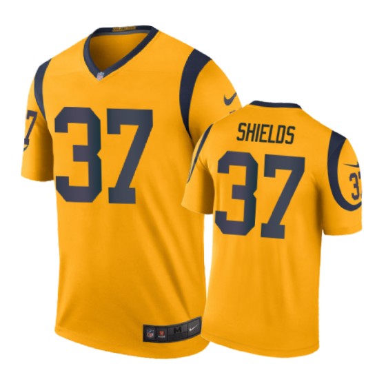 Los Angeles Rams 37 Sam Shields Nike Color Rush Gold Jersey
