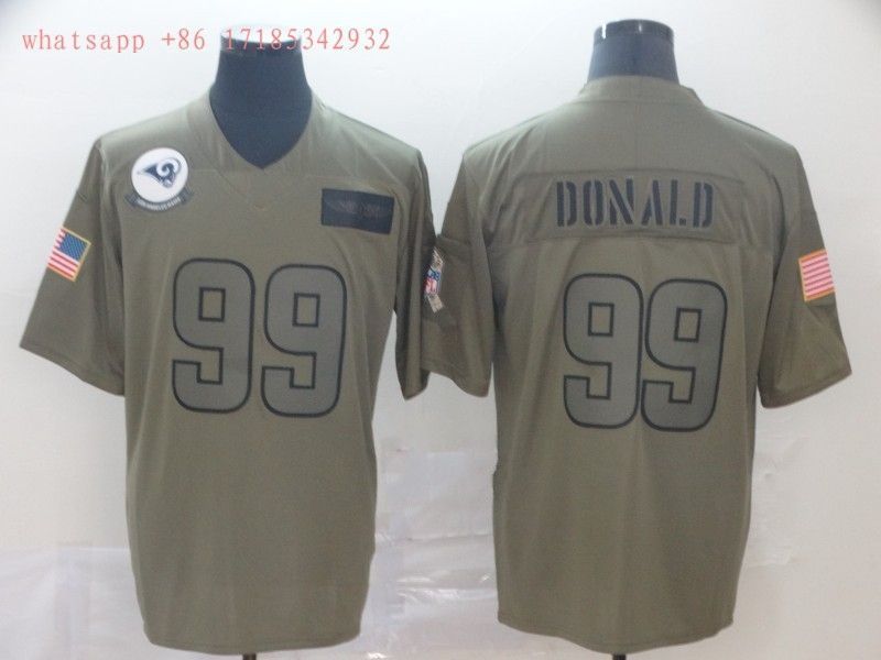 Los Angeles Rams Aaron Donald 99 2020 Nfl Grey Jersey Jersey