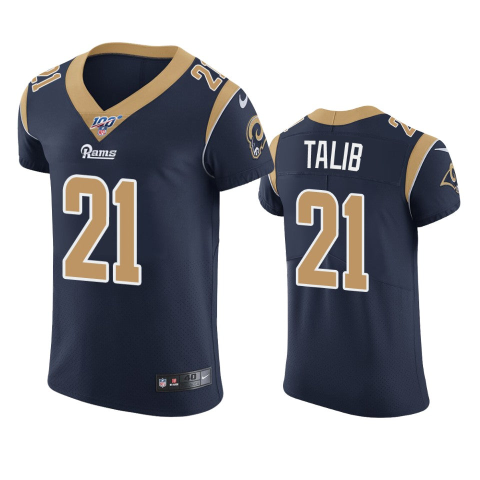 Los Angeles Rams Aqib Talib Navy 100th Season Vapor Elite Jersey