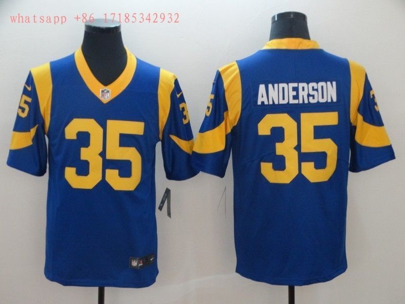 Los Angeles Rams C J Anderson 35 2020 Nfl Blue Jersey Jersey