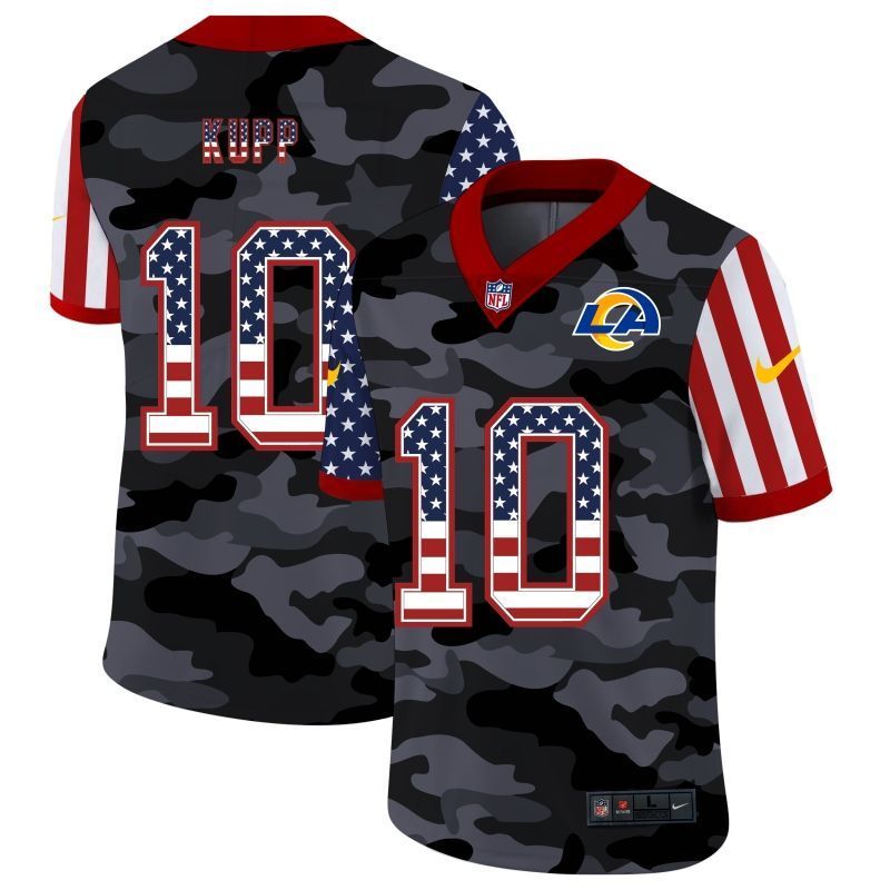 Los Angeles Rams Cooper Kupp 10 Nfl 2020 Us Flag Camo Jersey