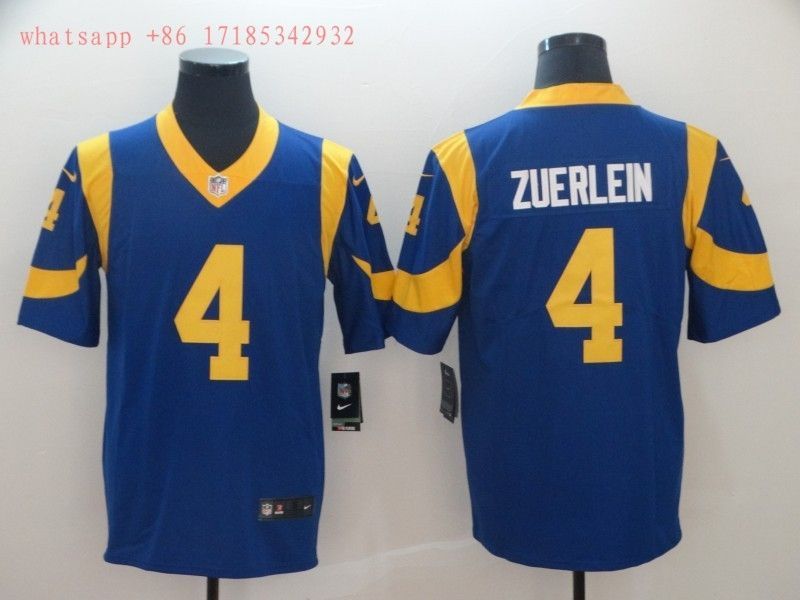 Los Angeles Rams Greg Zuerlein 4 2020 Nfl Blue Jersey Jersey