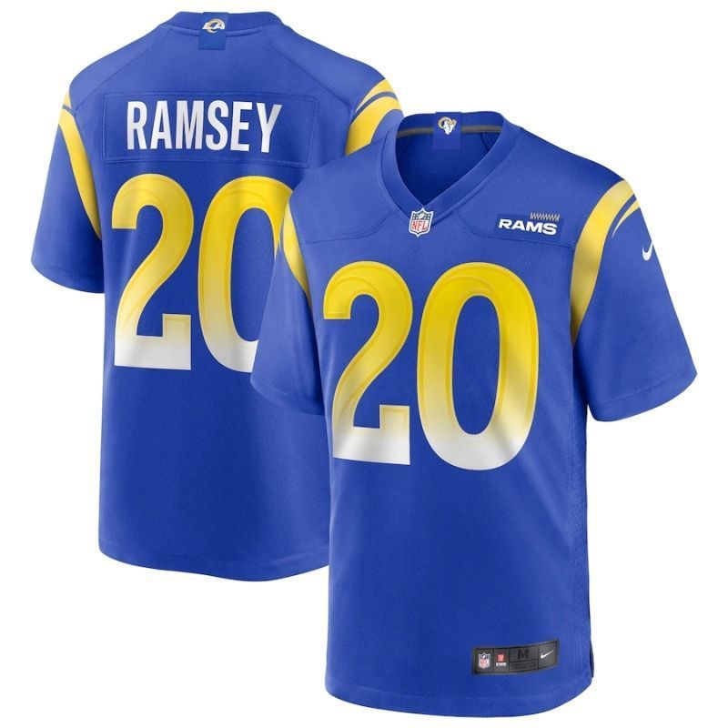 Los Angeles Rams Jalen Ramsey 20 Nfl 2020 Indigo Jersey