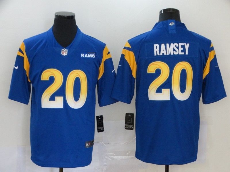 Los Angeles Rams Jalen Ramsey 20 Nfl 2020 Navy Blue Jersey
