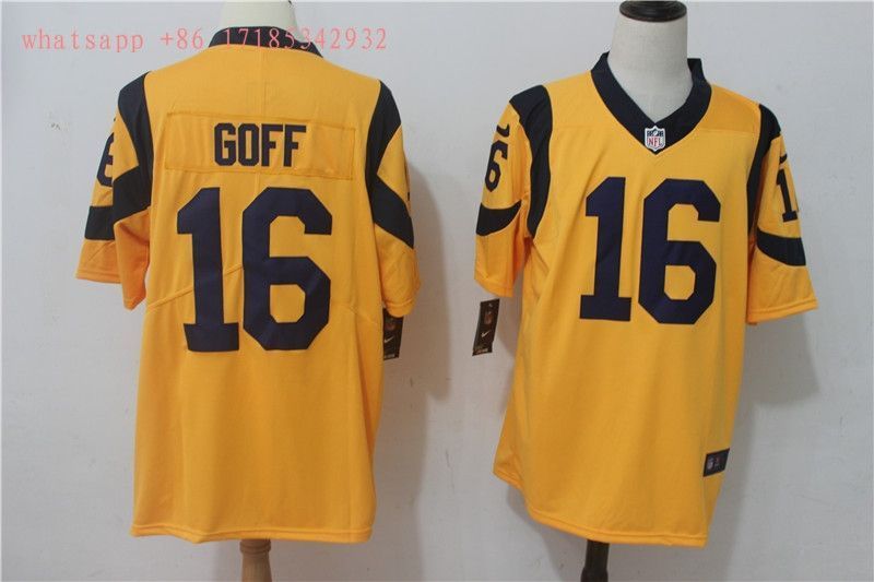 Los Angeles Rams Jared Goff 16 2020 Nfl Gold Jersey Jersey