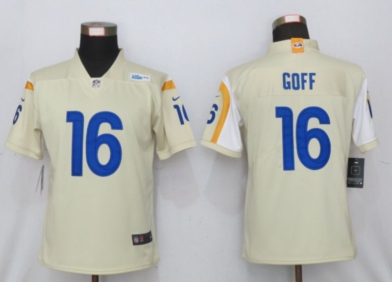 Los Angeles Rams Jared Goff 16 Nfl 2020 Gold Jersey