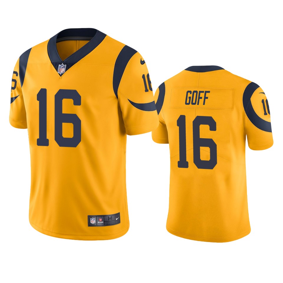 Los Angeles Rams Jared Goff Gold Nike Color Rush Limited Jersey