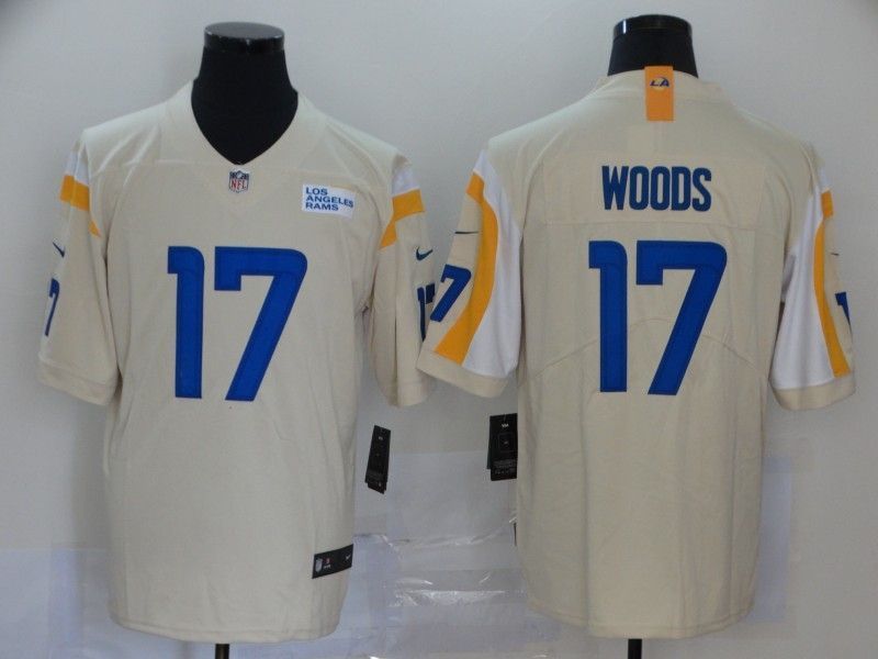 Los Angeles Rams Robert Woods 17 Nfl 2020 Beige Jersey