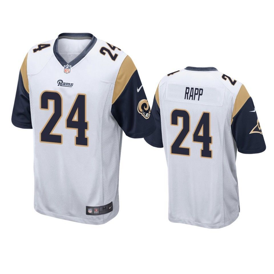Los Angeles Rams Taylor Rapp 2019 Nfl Draft White Game Jersey