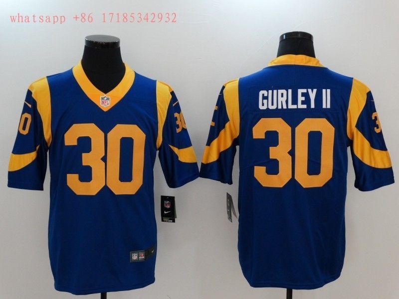 Los Angeles Rams Todd Gurley Ii 30 2020 Nfl Blue Jersey Jersey