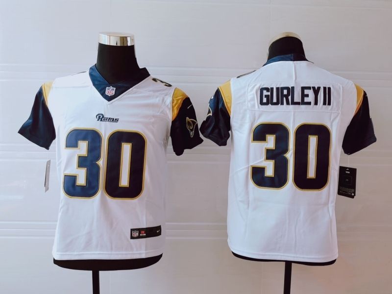 Los Angeles Rams Todd Gurley Ii 30 Nfl 2020 White Jersey