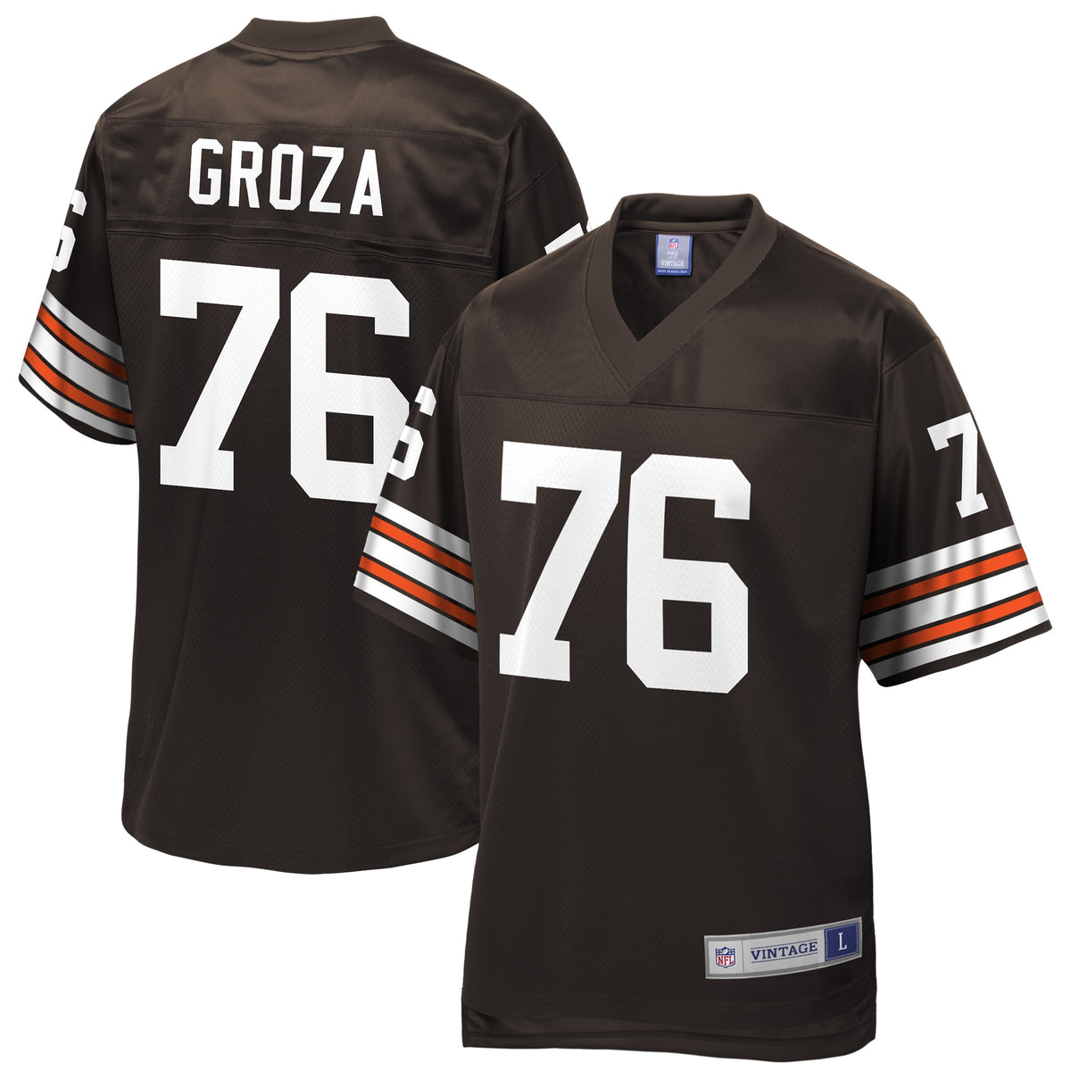 Lou Groza Cleveland Browns Nfl Pro Line Retired Player Jersey Brown