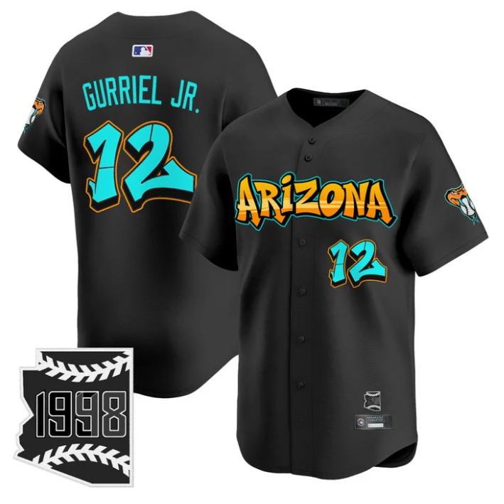 Lourdes Gurriel Jr Jersey #12 Arizona Diamondbacks Graffiti Desert Ink