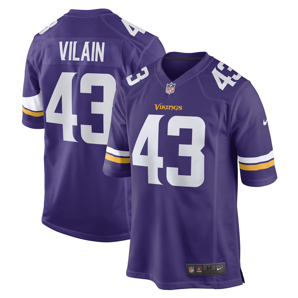 Luiji Vilain Minnesota Vikings Nike Game Player Jersey Purple