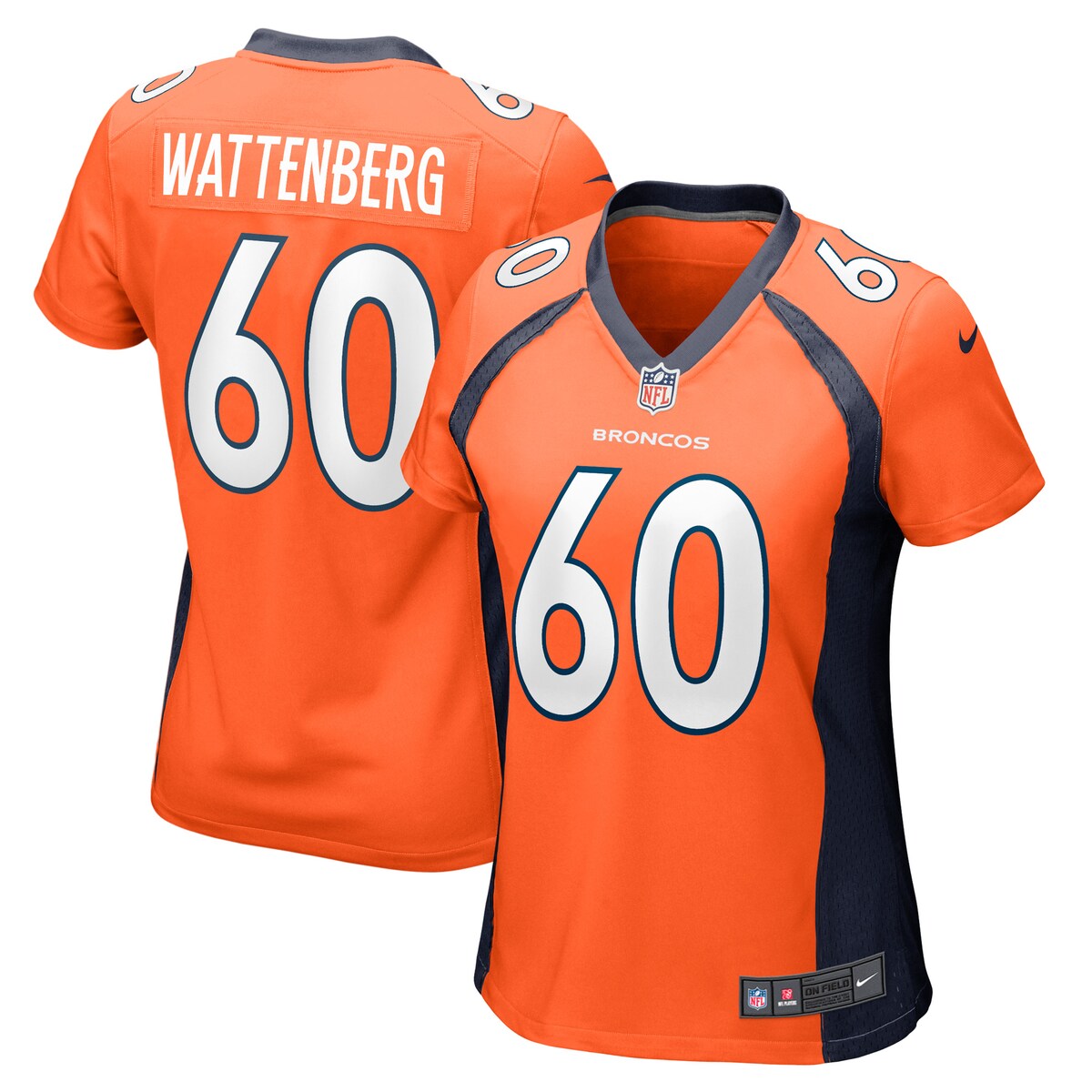 Luke Wattenberg Denver Broncos Nike Womens Game Player Jersey Orange