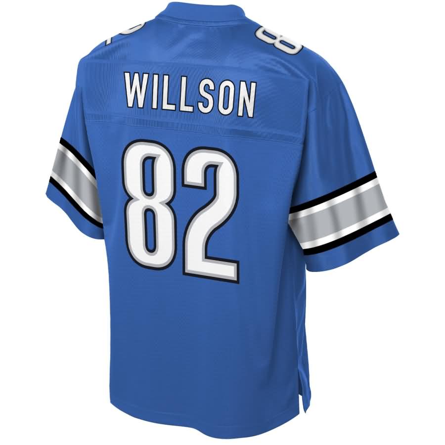 Luke Willson Detroit Lions Nfl Pro Line Historic Logo Player Jersey Blue