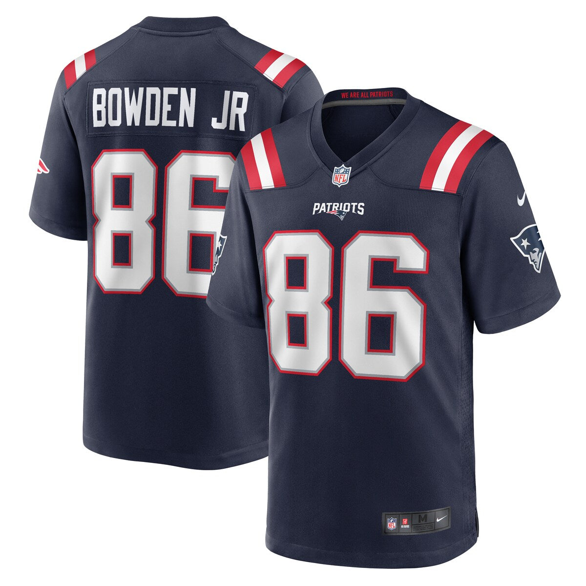Lynn Bowden Jr New England Patriots Nike Home Game Player Jersey Navy