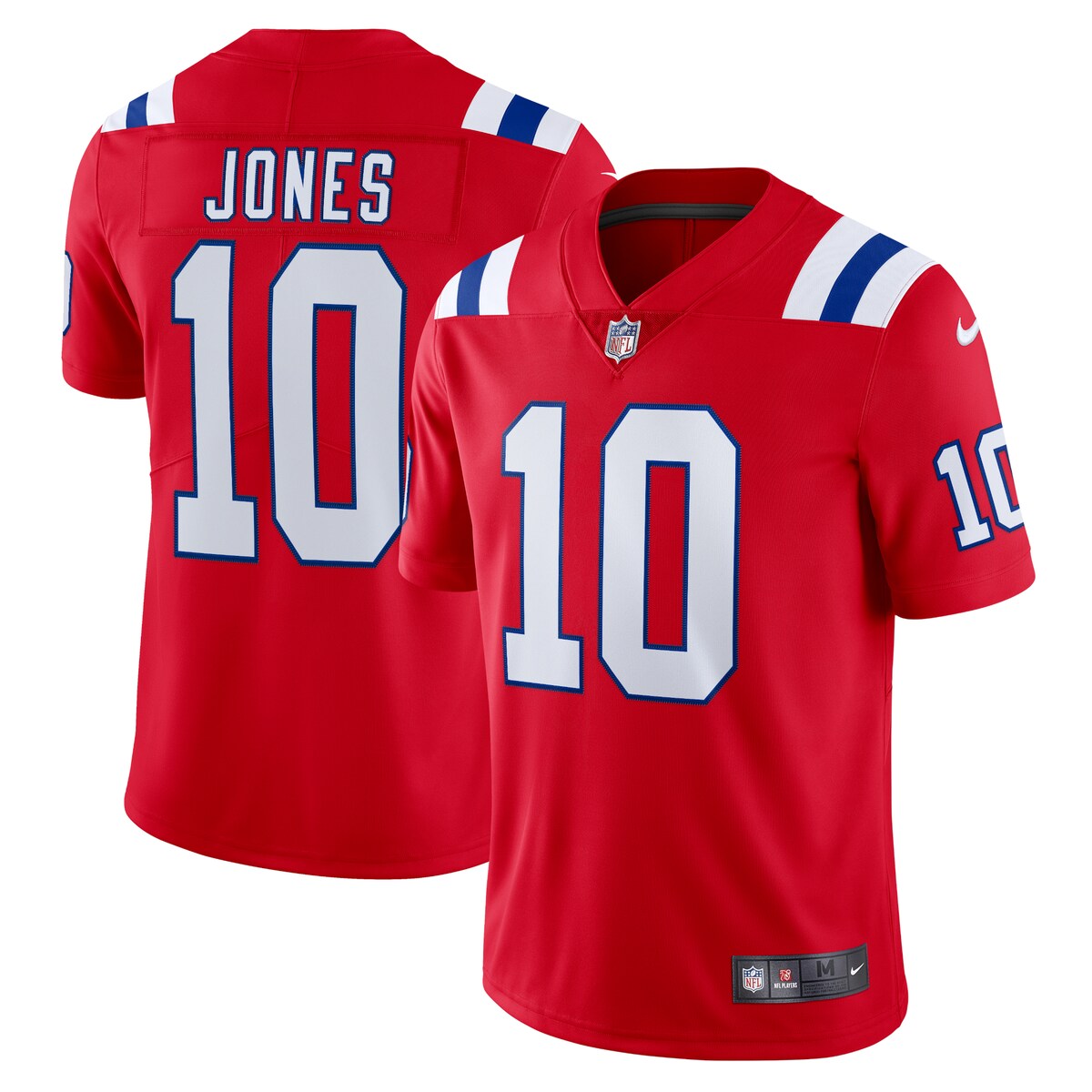 Mac Jones New England Patriots Nike Vapor Limited Jersey Red
