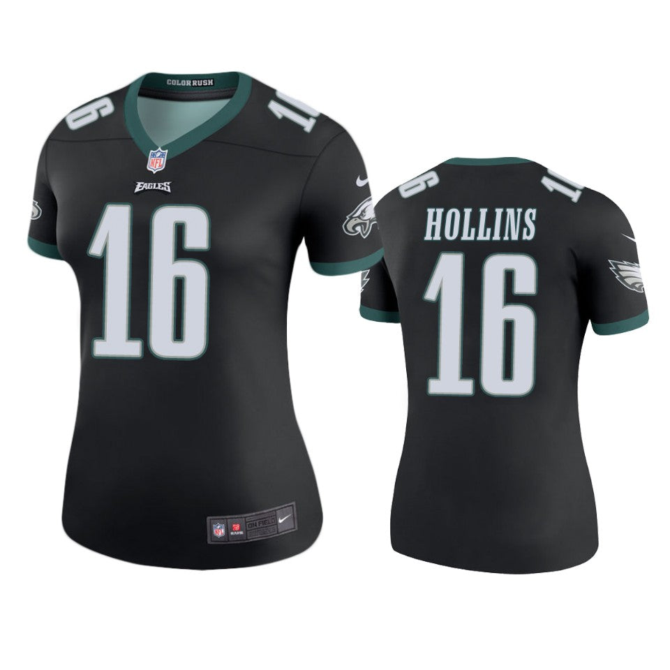 Mack Hollins Eagles Black Color Rush Legend Jersey