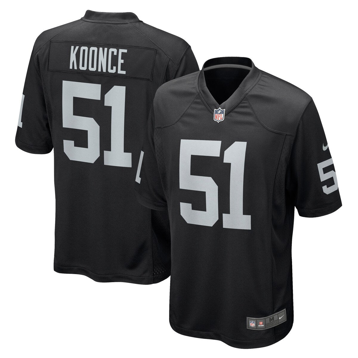 Malcolm Koonce Las Vegas Raiders Nike Game Jersey Black