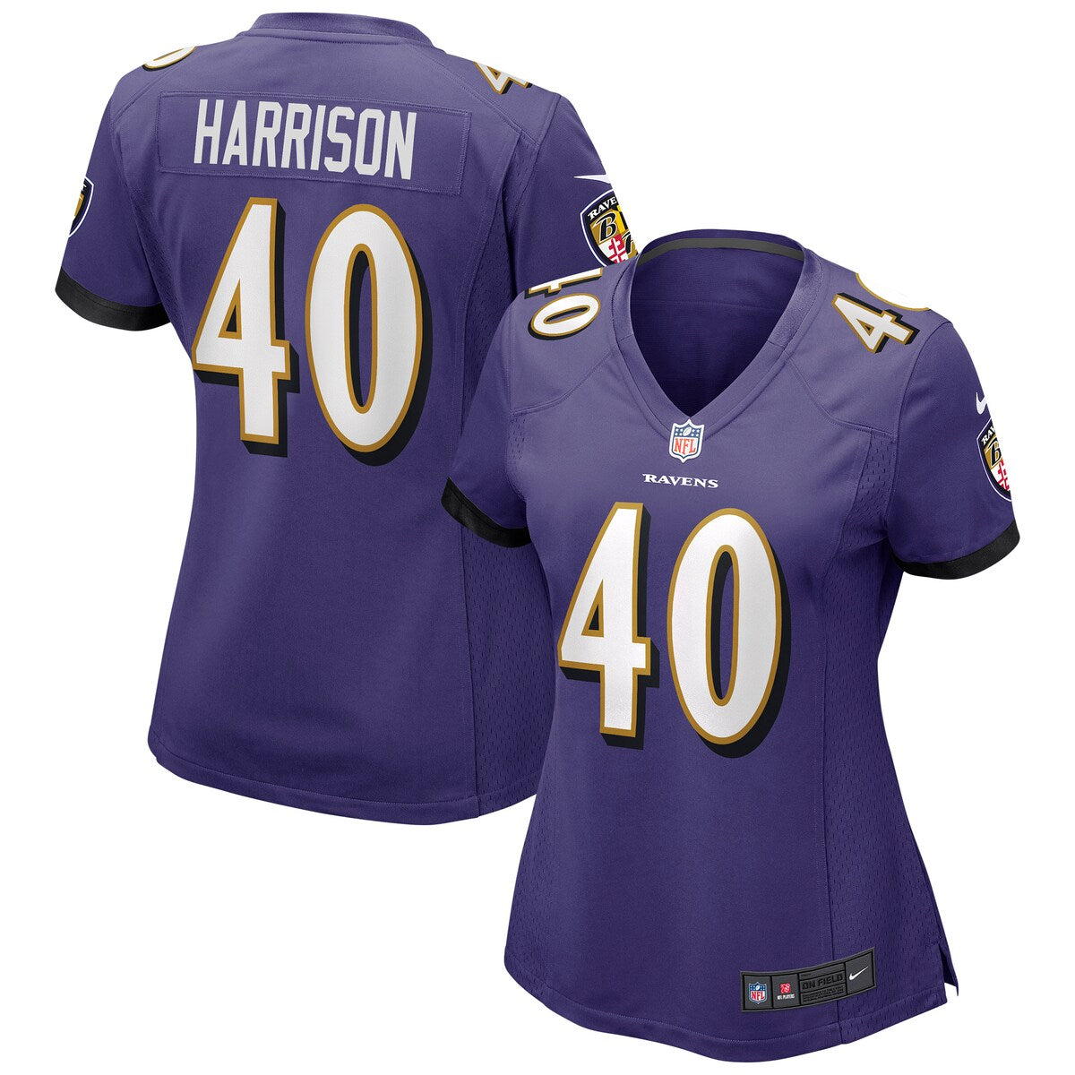 Malik Harrison Baltimore Ravens Nike Womens Game Jersey Purple