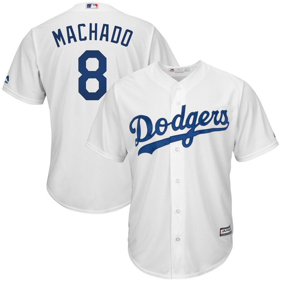 Manny Machado Los Angeles Dodgers Majestic Big And Tall Cool Base Player Jersey White